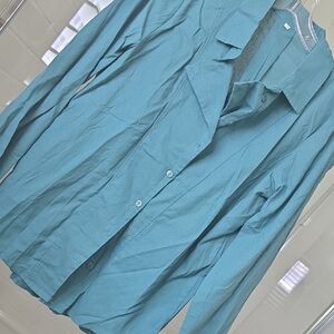 Teal Button-Up Shirt